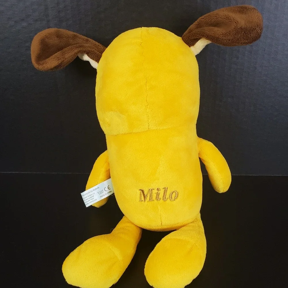 PecanPals Pecan Pals Plush Milo Yellow Stuffed Dog Monster 13